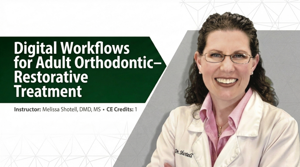 Digital Workflows for Adult Orthodontic–Restorative Treatment